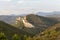 Sandstone cliffs and green forest of Cap Canaille, Falaises Soubeyranes, Southern France