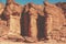 Sandstone cliffs in Timna park featuring King Solomon Pillars. Timna Park, Israel