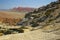 Sandstone cliffs in Wyoming.