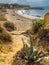 Sandstone coastline with sandy beaches at Gale