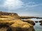 Sandstone coastline with sandy beaches at Gale