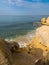 Sandstone coastline with sandy beaches at Gale