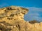 Sandstone coastline with sandy beaches at Gale