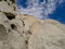 Sandstone formations in Theodore Roosevelt National Park. North Dakota, USA.