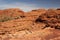 The sandstone layers at The Beehive domes