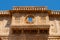 Sandstone made beautiful balcony,  jharokha, stone window and exterior of Rani Mahal or Rani Ka Mahal, inside Jaisalmer fort.