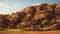 sandstone mesa hills landscape