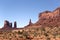 Sandstone mesa and needles