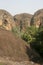 Sandstone mountains in Ghana