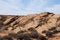 Sandstone natural formations in Arizona with dried plants