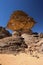 Sandstone rock in desert