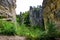 Sandstone rock in Prachovske skaly, Czechia.