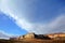 Sandstone rock and sky