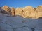 Sandstone rocks near Wadi Musa, Jordan