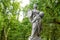 Sandstone statues in the Saxon Garden, Warsaw, Poland. Made before 1745 by anonymous Warsaw sculptor under the direction of Johann