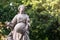 Sandstone statues in the Saxon Garden, Warsaw, Poland. Made before 1745 by anonymous Warsaw sculptor under the direction of Johann