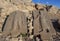 Sandstone Steles on the western platform at Mt Nemrut, Turkey.