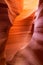 Sandstone waves and colors inside iconic Antelope Canyon