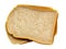 Sandwich Bread Square Slices Isolated.