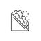 Sandwich cheese fast icon. Element of menu dishes icon