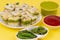 Sandwich Dhokla or Sandwich Khaman is an Indian Popular Snack