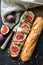 Sandwich with figs and prosciutto