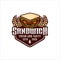 Sandwich fresh and tasty vector design logo