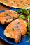 Sandwich with gravlax salmon