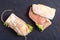 Sandwich with hamon