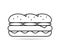 Sandwich Line Icon