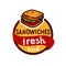 Sandwich logo design, for a fast food modern store