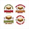 Sandwich logo vector design collection