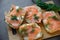 Sandwich with smoked salmon, dill and horseradish butter
