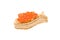 Sandwiches caviar isolated