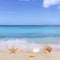 Sandy beach background in summer vacation holidays with sea and