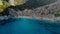 Sandy beach and blue sky called Cala Mariolu beach, Baunei, Sardinia, Italy