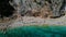 Sandy beach and blue sky called Cala Mariolu beach, Baunei, Sardinia, Italy
