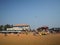 Sandy beach at Calangute, India, Goa