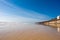 Sandy beach and calm sea in the Canary Islands