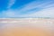 Sandy beach and calm sea in the Canary Islands