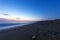 Sandy beach at the dusk, Peloponnese - Greece.