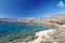 The sandy beach Ganema of Serifos island, Greece