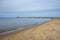 Sandy beach in Gorki Zachodnie on the Baltic Sea.