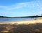 Sandy beach on Greers Ferry lake at Heber springs