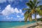 Sandy beach at Hillsborough Bay, Carriacou Island, Grenada