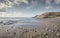 Sandy beach of Llandudno bay at low tide