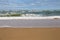 Sandy beach near North sea. Zandvoort, the Netherlands