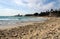 Sandy beach of Nissi Beach, on Cyprus island