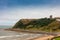 Sandy beach of North Bay in Scarborough, North Yorkshire.