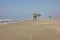 Sandy beach Ostia, Italy